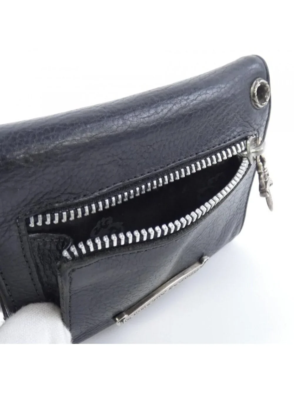 Chrome Hearts Wave Mini Cross CH Scroll Label Wallet